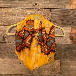 Sugar skull infinity scarf southwest design